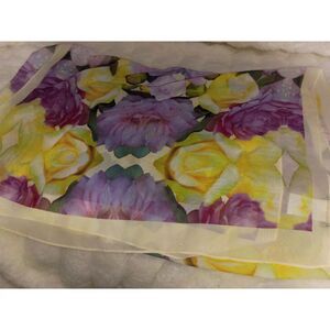 Joan River vintage floral scarf